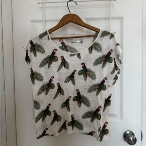 Parrot Print Simons Tee